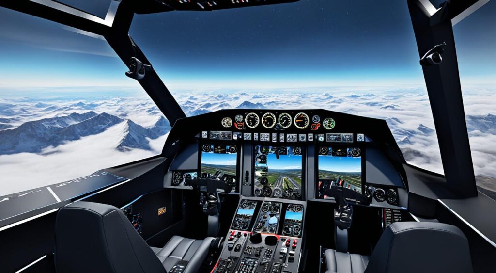 flight simulator joystick and throttle